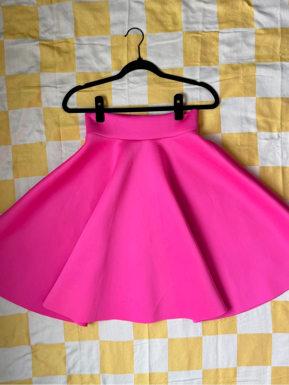 Love Culture Neon Pink Circle Skater Skirt